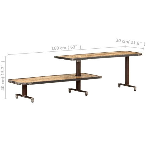  Szafka pod telewizor, 160x30x40 cm, lite drewno mango