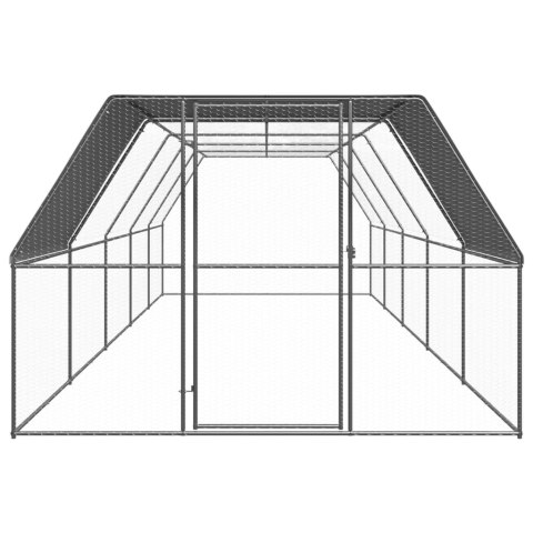  Klatka zewnętrzna dla kurcząt, 3x10x2 m, stal galwanizowana