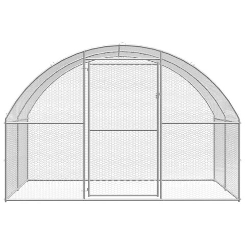  Klatka zewnętrzna dla kurcząt, 3x24x2 m, stal galwanizowana