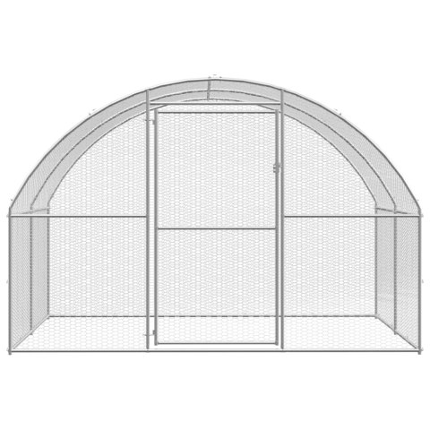  Klatka zewnętrzna dla kurcząt, 3x8x2 m, stal galwanizowana