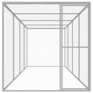  Klatka dla kota, 6 x 1,5 x 1,5 m, stal galwanizowana