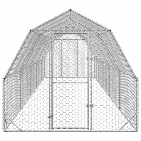  Kurnik dla kur 2,5x10x2,25 m Stal ocynkowana