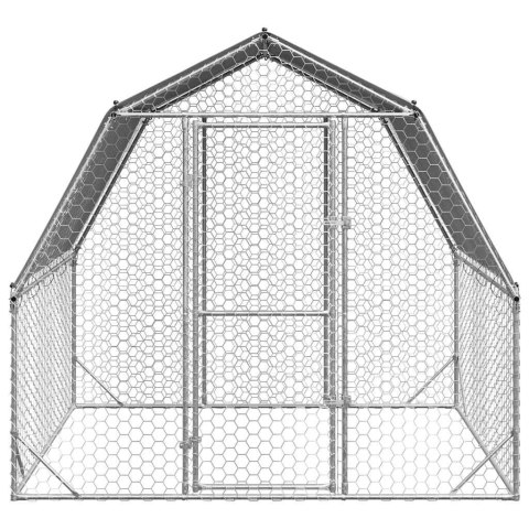  Kurnik z dachem, 2,5x2x2,25 m, stal