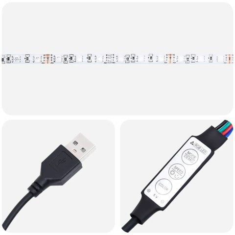  Wisząca szafka nocna z podświetleniem LED, czarna dąb