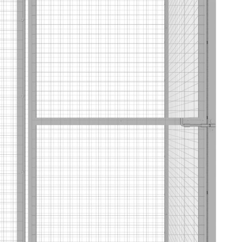  Klatka dla kota, 3 x 1,5 x 1,5 m, stal galwanizowana