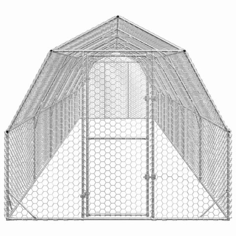  Kurnik dla kur 2,5x12x2,25 m Stal ocynkowana