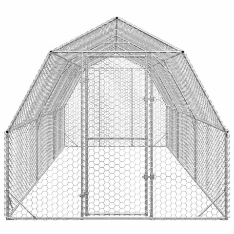  Kurnik dla kur, 2,5x6x2,25 m, stal