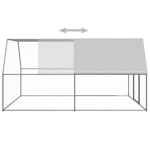  Klatka zewnętrzna dla kurcząt, 3x4x2 m, stal galwanizowana