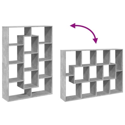  Regał, szarość betonu, 102x29x143 cm, materiał drewnopochodny