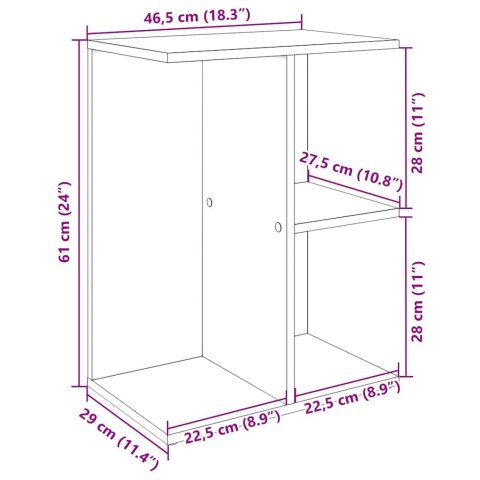  Stolik nocny, Artisan Oak 46,5x29x61 cm