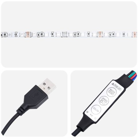  Wisząca szafka nocna z podświetleniem LED, brązowy dąb