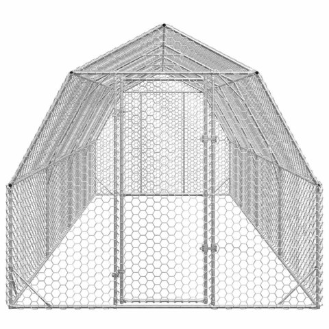  Kurnik dla kur, 2,5x8x2,25 m, stal