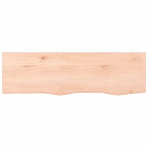  Półka, 100x30x(2-4) cm, surowe lite drewno dębowe