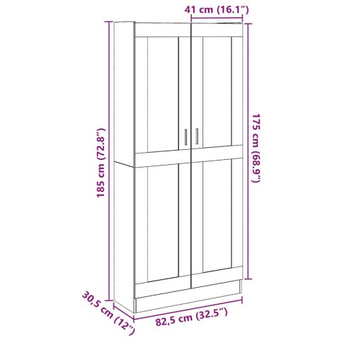  Szafka, stare drewno, 82,5x30,5x185cm, materiał drewnopochodny