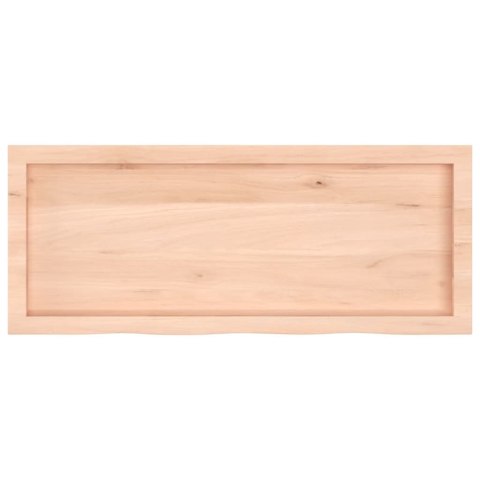  Półka, 100x40x(2-6) cm, surowe lite drewno dębowe