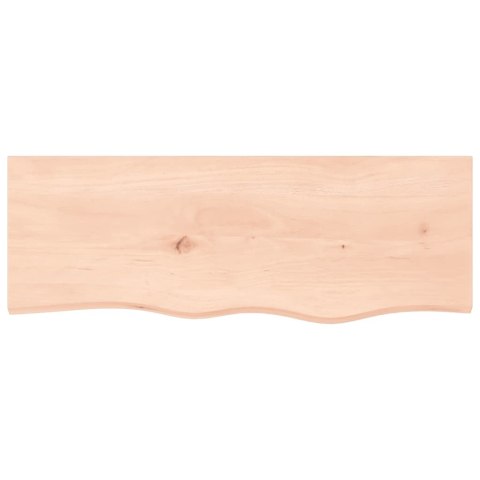  Półka, 80x30x(2-6) cm, surowe lite drewno dębowe