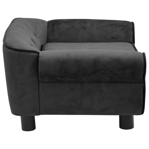  Sofa dla psa, ciemnoszara, 72x45x30 cm, pluszowa