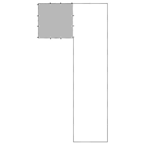  Kojec dla psa, czarny, 6,05 m², stalowy