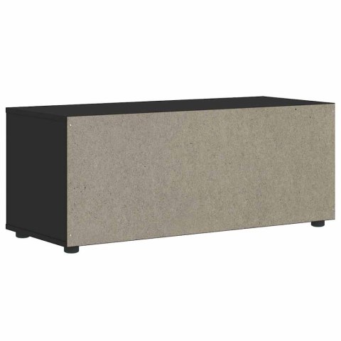  Szafka pod TV "VISNES" Czarna 100x40x38 cm Drewno klejone