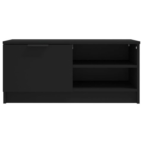  Szafki pod TV, 2 szt., czarne, 80x35x36,5 cm