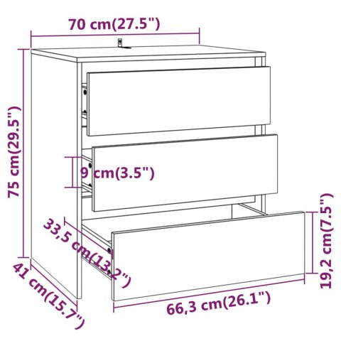  2-częściowa szafka boczna, czarna, materiał drewnopochodny