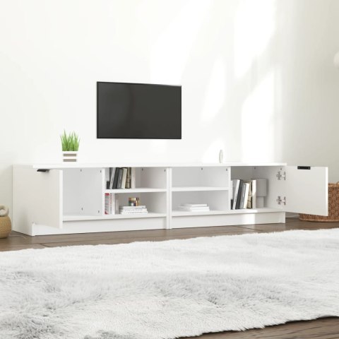  Szafki pod TV, 2 szt., białe, 80x35x36,5 cm