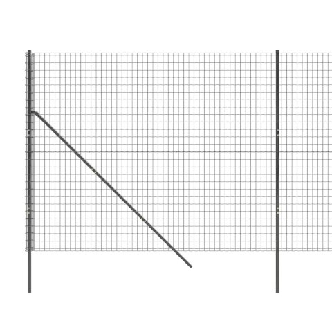  Ogrodzenie z siatki drucianej, antracytowe, 1,6x25 m