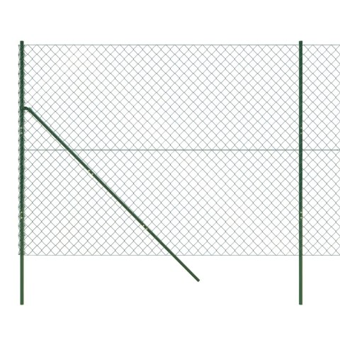  Ogrodzenie z siatki, zielone, 1,6x25 m