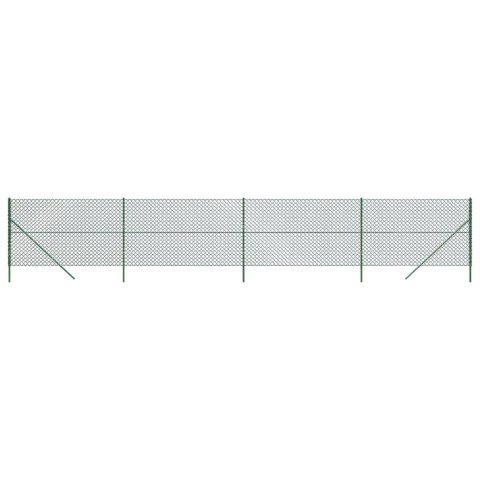  Ogrodzenie z siatki, zielone, 1,8x10 m