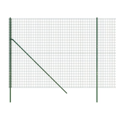  Ogrodzenie ze zgrzewanej siatki, zielone, 2x25 m