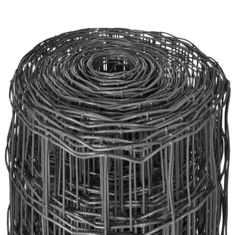  Euro ogrodzenie, stalowe, 25 x 1,2 m, szare