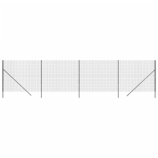  Ogrodzenie z siatki drucianej, antracytowe, 1,4x10 m