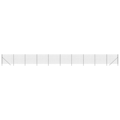  Ogrodzenie z siatki drucianej, antracytowe, 2,2x25 m