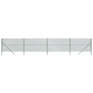  Ogrodzenie z siatki, zielone, 1,4x10 m