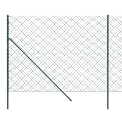  Ogrodzenie z siatki, zielone, 1,4x10 m