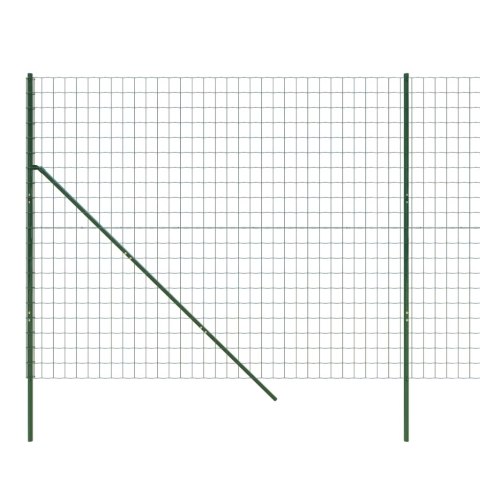  Ogrodzenie ze zgrzewanej siatki, zielone, 2x25 m