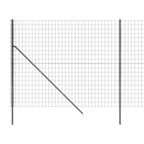  Ogrodzenie z siatki drucianej, antracytowe, 1,6x25 m