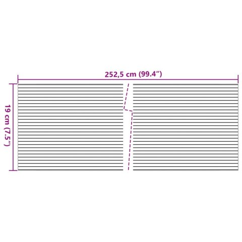  Osłony na ogrodzenie, 10 szt., 252,5x19 cm, zielone, PVC