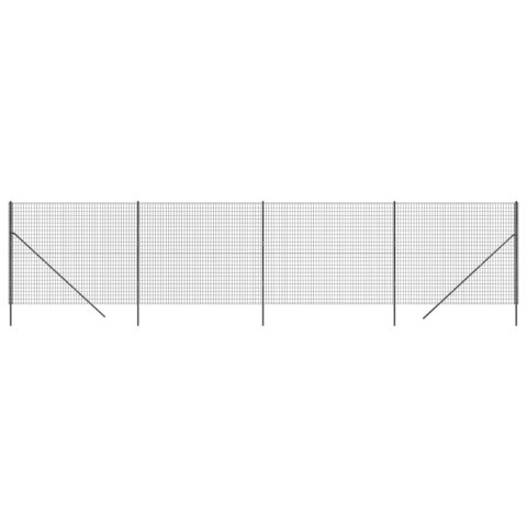  Ogrodzenie z siatki drucianej, antracytowe, 2x10 m