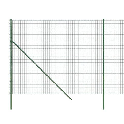  Ogrodzenie ze zgrzewanej siatki, zielone, 2x10 m