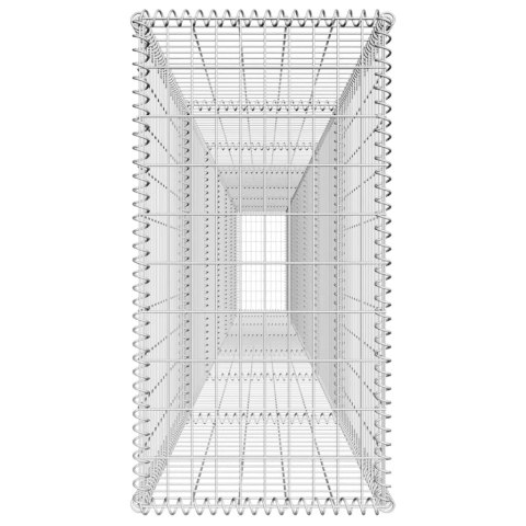  Ściana gabionowa z pokrywą, galwanizowana stal, 600x50x100 cm