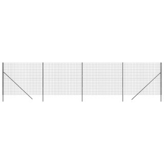  Ogrodzenie z siatki drucianej, antracytowe, 2,2x10 m