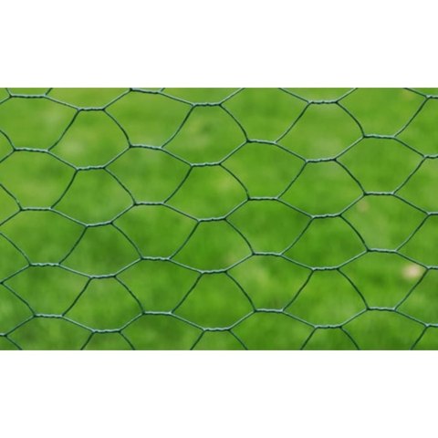  Ogrodzenie z siatki, pokryte PVC, 25x0,75 m, czerwone