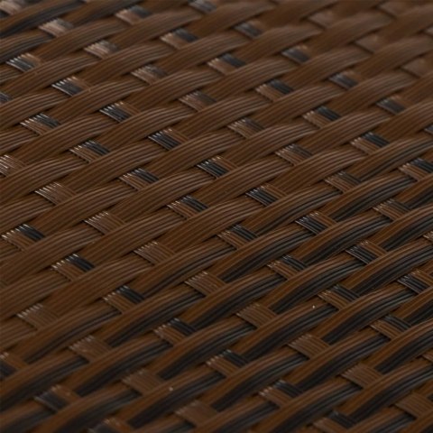  Parawany balkonowe, 10 szt., brązowo-czarne, 255x19cm rattan PE