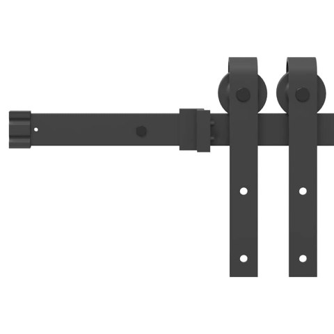  System do montażu drzwi przesuwnych, 152,5 cm, stal, czarny