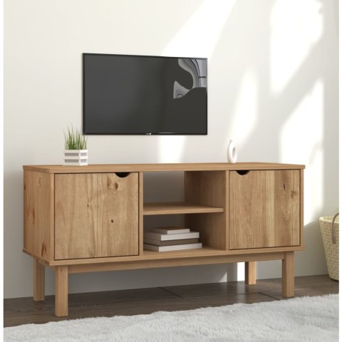  Szafka pod TV OTTA, 113,5x43x57 cm, lite drewno sosnowe