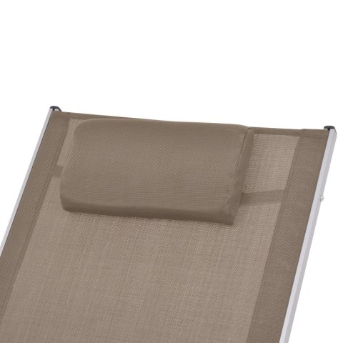  Ogrodowy fotel bujany, taupe, textilene