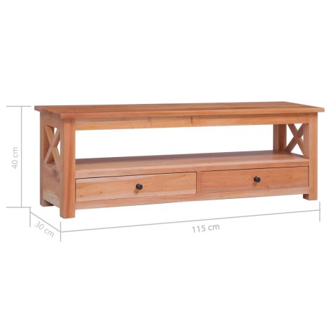  Szafka pod TV, 115x30x40 cm, lite drewno mahoniowe