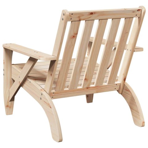  Krzesło ogrodowe Adirondack 75x77x77 cm lite drewno sosnowe