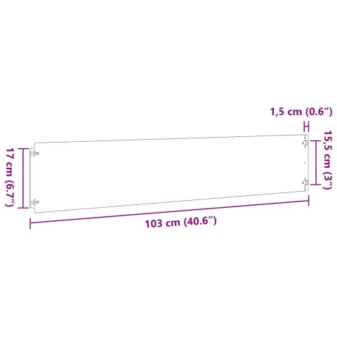  Obrzeża trawnikowe 30 szt. 20x103 cm Stal ocynkowana